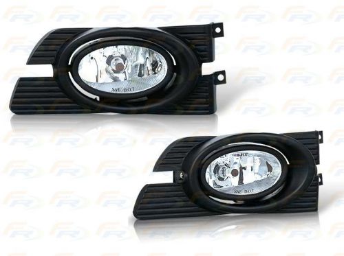 01-02 honda accord 4 door clear fog light lamp with oem switch