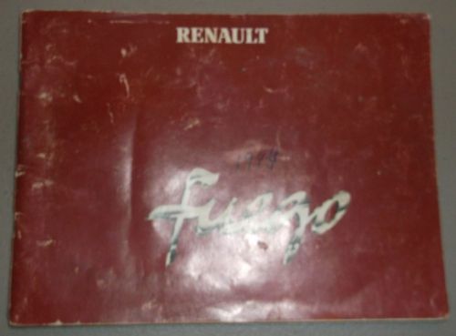 1984 renault fuego owners manual original