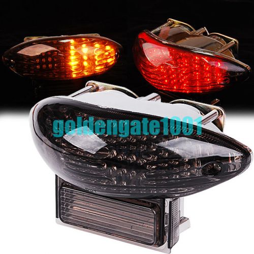 Smoke integrated led tail light turn signal for suzuki katana 600 750 2003-06 gg