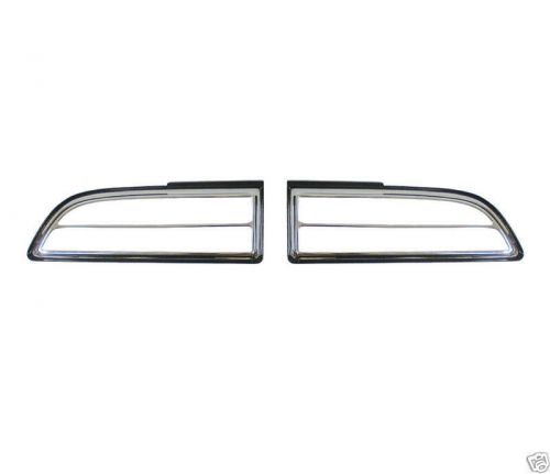 70-73 firebird tail light lens lamp bezels new set