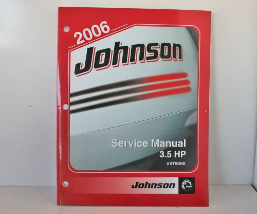 New oem 2006 johnson brp 2 stroke 3.5 hp outboard motor service manual 5006562