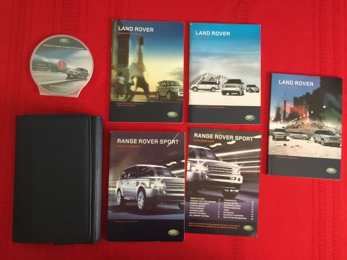 2009 land rover range rover sport factory owners manual and case