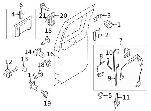 Ford 9c2z15434a20ba genuine oem license pocket