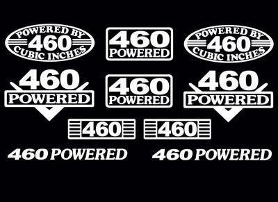 10 decal set 460 ci v8 powered engine stickers emblems 7.5 l vinyl decals