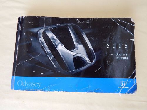 ** 2005 honda odyssey owners manual **