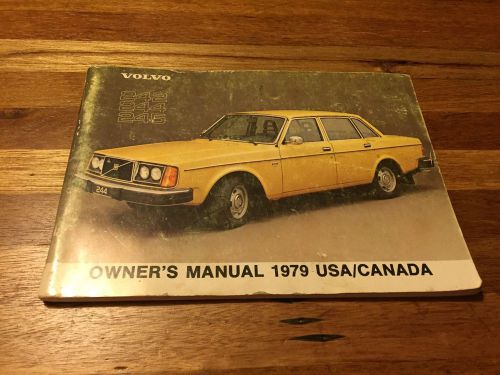 Volvo 242 244 245 owners manual 1979