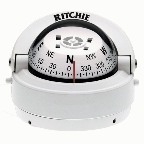 New ritchie s-53w explorer compass - surface mount - white
