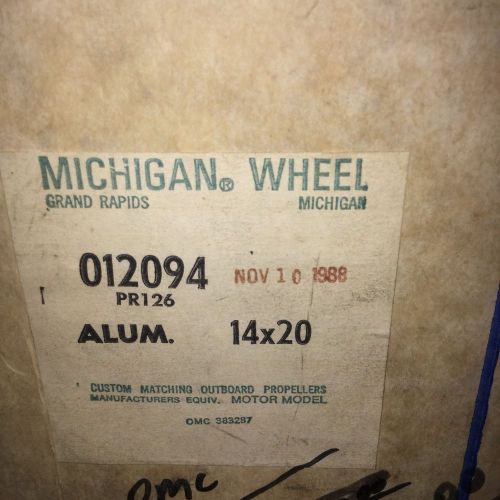 Michigan wheel propeller 012094. aluminum 14x20 omc