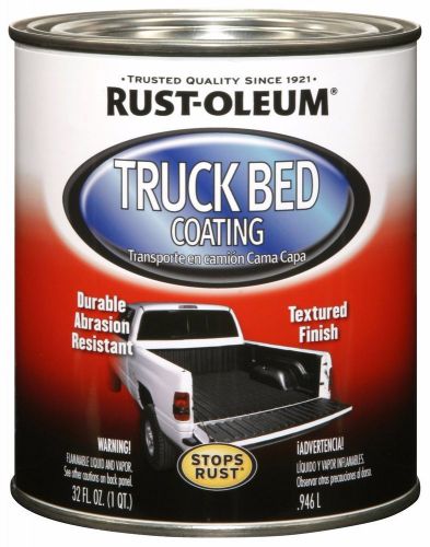 Rust oleum black coat truck bed liner brush roll on protect scratch quarts  new