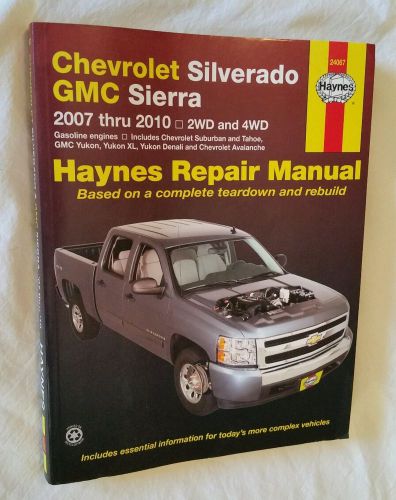 Haynes 2007-2010 chevrolet silverado gmc sierra repair service overhaul manual