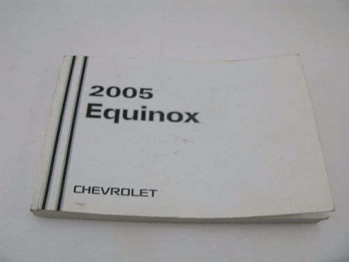 2005 chevrolet equinox chevy owners manual packet set handbook instructions 05