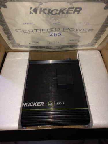 Kicker 250w amp and 12&#034; subwoofer