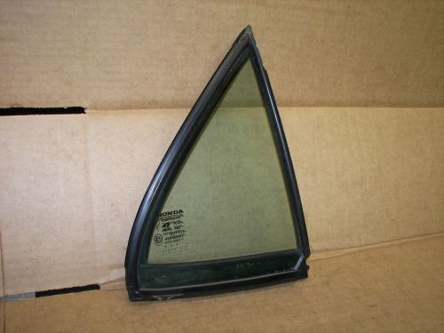 1998-2002 honda accord 4 door passenger rear vent glass corner window right