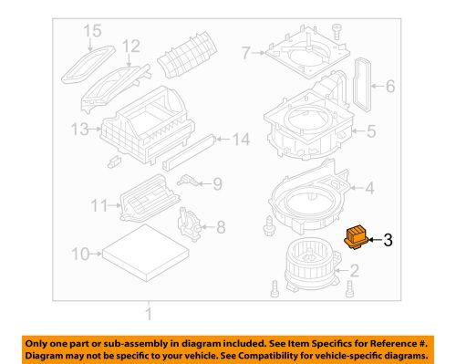 Infiniti nissan oem 11-13 m56 blower motor-resistor 277611me0a