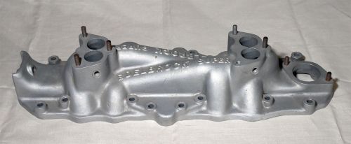 Edelbrock super v8 flathead 2x2 intake manifold raised block letters no reserve