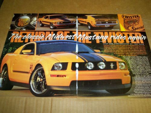 1970 2008 ford mustang twister special original magazine article