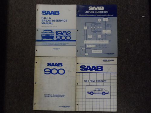 1980s saab fuel injection electrical diagnosis emissions shop manual 4 vol set