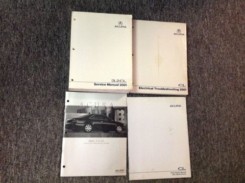 2001 acura 3.2cl service repair shop manual factory set w etm &amp; body + tech guid