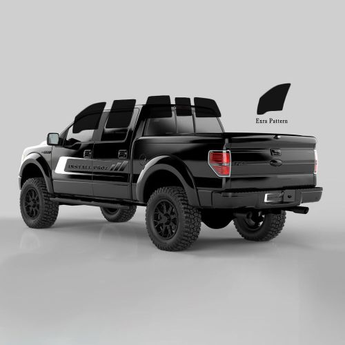 Tint kits (computer cut) for 4-door trucks (full tint with practice pattern)