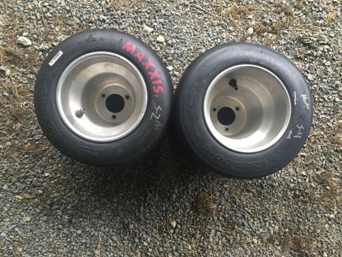 2  maxxis ht3 pinks 12x9.0-6 dirt oval racing slicks on  wheels l@@k