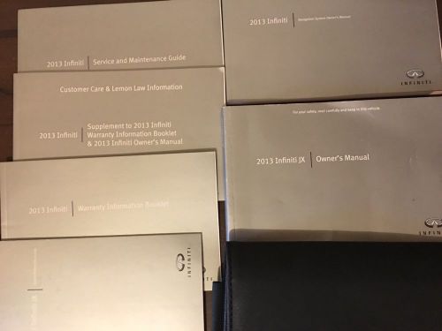 2013  infiniti jx owners manual