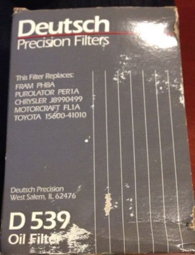 Deutsch precision oil filters - number &#034;d 539&#034; -- new old stock