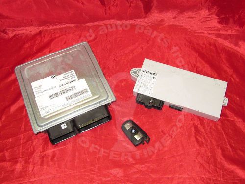 Bmw e90 e91 3&#039;ies 2.5i 3.0i n52 engine basic control unit dme msv70 cas2 key set