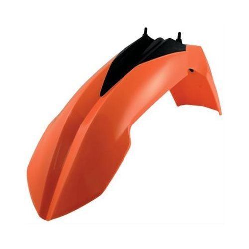 Polisport 8561200002 fender, dgp, polypropylene, orange, front, ktm, each