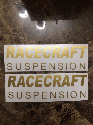 Nos saleen racecraft suspension ford mustang fender decal sticker gold 1984-1993