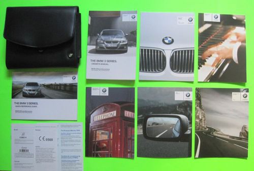 2011 bmw 3 series sedan / sports wagon owner&#039;s manual set &amp; case *oem*