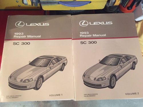 1993 sc 300 two volume service manual