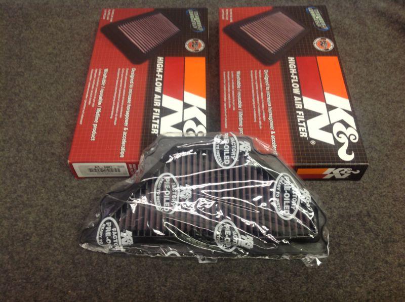 K&n air filter for 2007-2008 kawasaki zx6r ninja.  p/n ka-6007