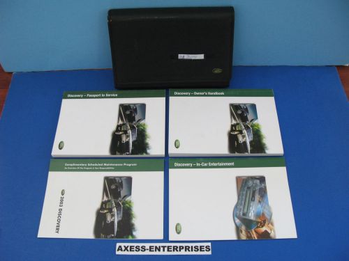 03 - 2003 land rover discovery owners manuals drivers books set + pouch # 81916