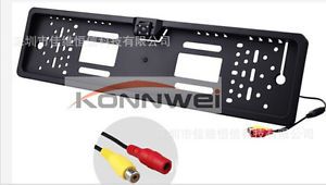 E315 waterproof 4lednight license plate frame car rearview camera