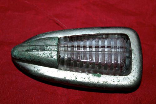 1949 1950 49 50 hudson interior light lens and bezel housing - glass