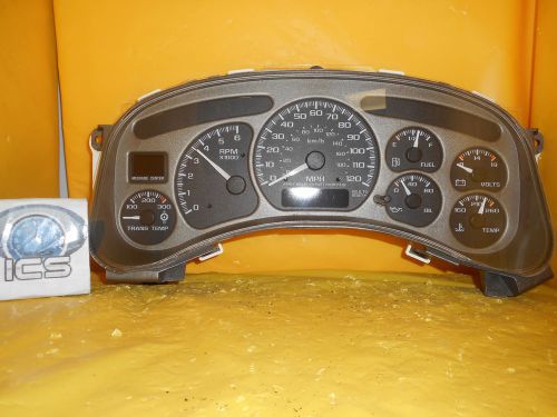 01 02 sierra 1500 denali yukon xl speedometer instrument cluster dash 208,755