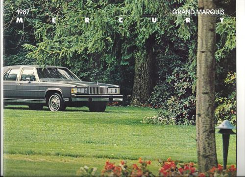 1987 mercury grand marquis showroom brochure &#034;nos&#034;