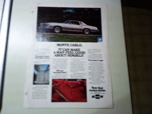 1975 chevrolet monte carlo ad silver