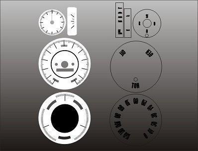 1966-1967 oldsmobile cutlass instrument cluster white face gauges 66-67