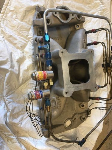 Nitrous fogger system  , bbc  oval port weiand team g airgap 7523