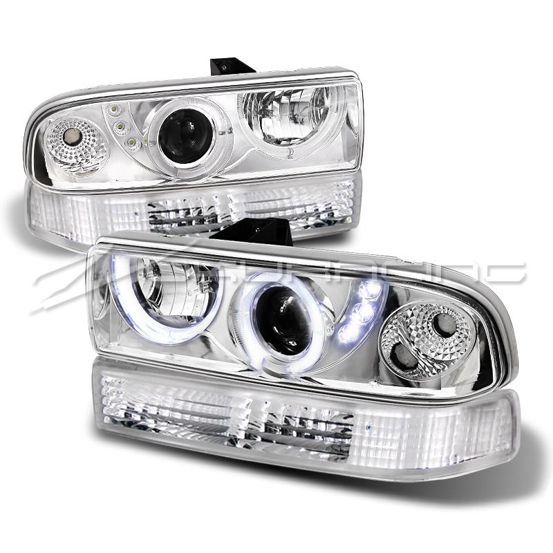 98-04 chevy s10/blazer halo projector headlights+bumper signal