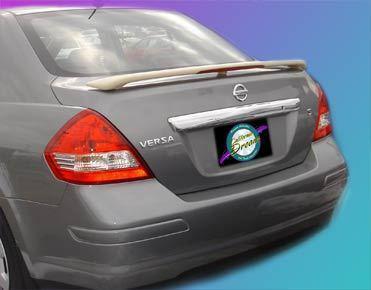 Painted nissan versa 4dr custom style spoiler 2007-2011