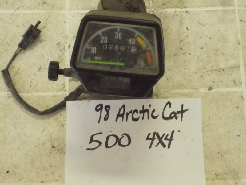 98 arctic cat 500 4x4 atv auto speedometer gauge dash odometer trip meter asm