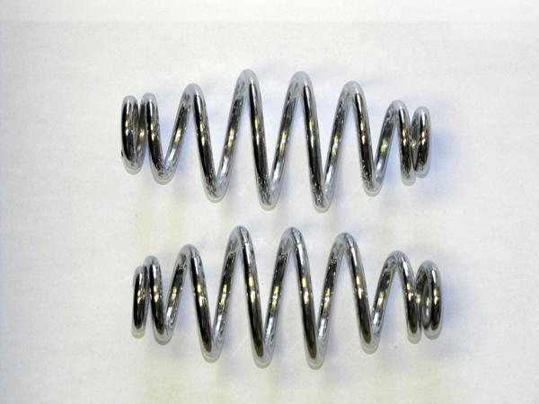 Biker's choice traditional solo seat chrome springs 5" long for harley davidson