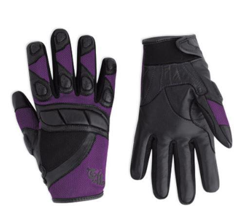  harley-davidson® womens cosmic full finger mesh glove 97232-12vw xs