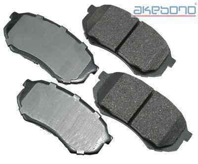 Akebono act589 brake pad or shoe, front-proact ultra premium ceramic pads