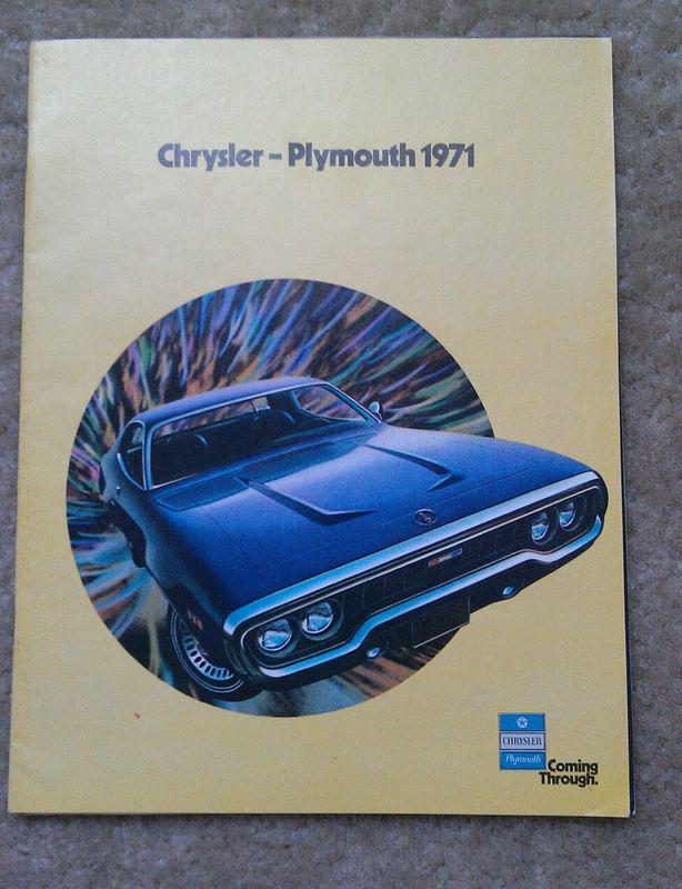 1971 plymouth chrysler sales brochure cuda duster