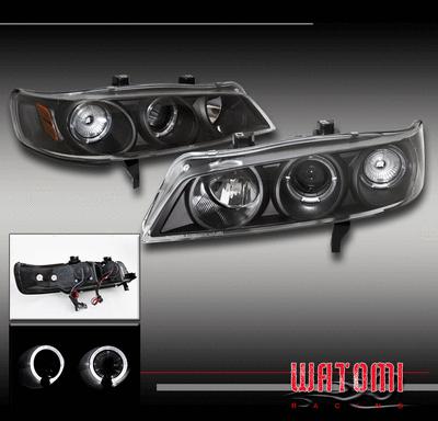 94-97 honda accord 2/4dr halo projector headlight black