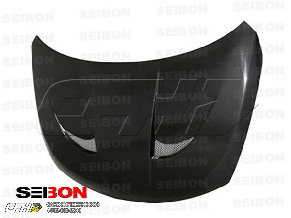 Seibon carbon fiber vsii-style carbon fiber hood kit auto body nissan versa 07-1