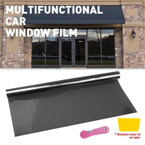 Uncut window %20 tint black film roll 20&#034; inches x 10&#039;feet car home office glass